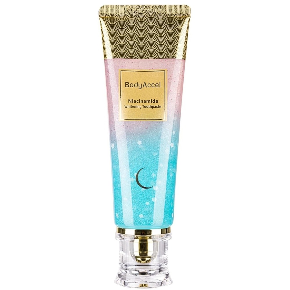 BodyAccel Niacinamide Whitening Toothpaste, Intensive Whitening...